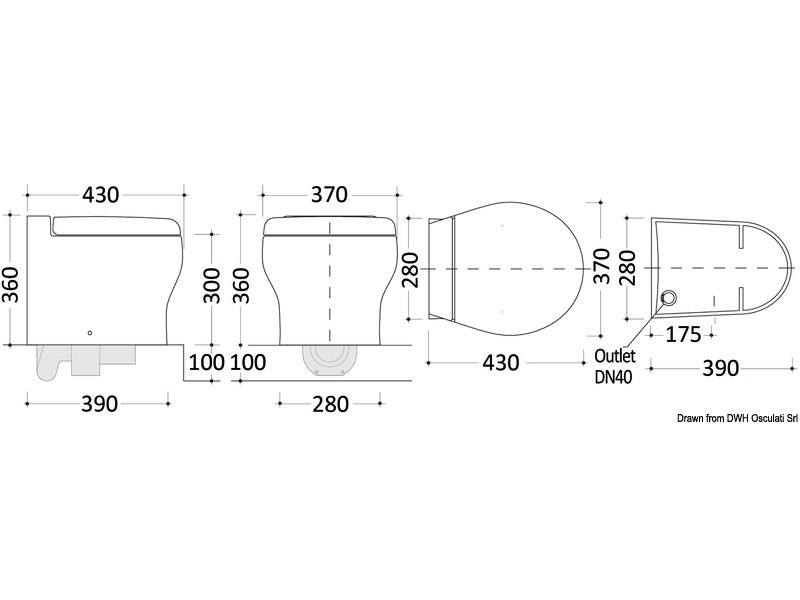 WC elettrico TECMA Elegance 2G (Generazione 2)