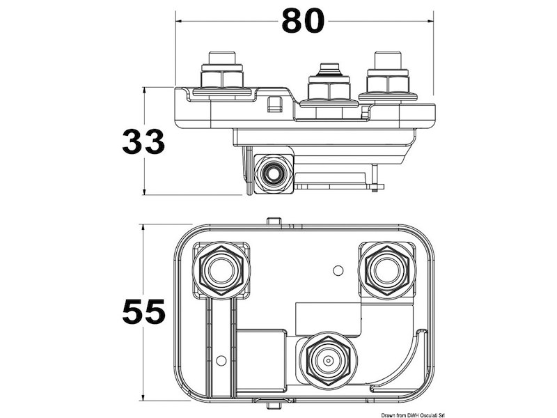 Box di potenza per fusibile mega 
