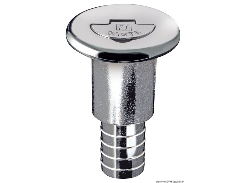 Tappo imbarco in ottone cromato