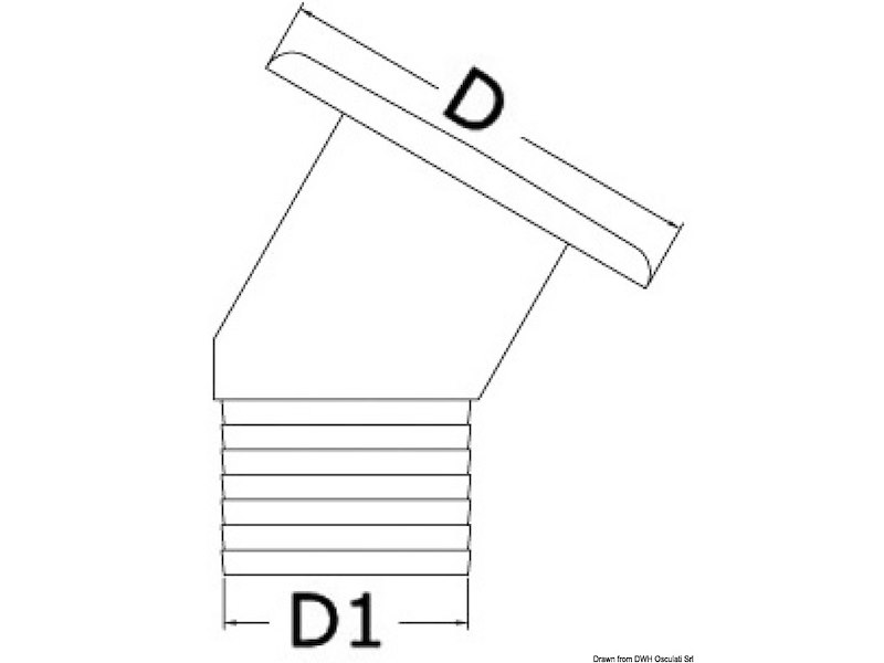 Tappo imbarco in ottone cromato