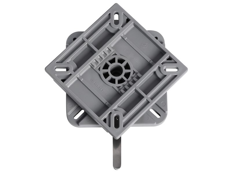 Base girevole e removibile con blocco 