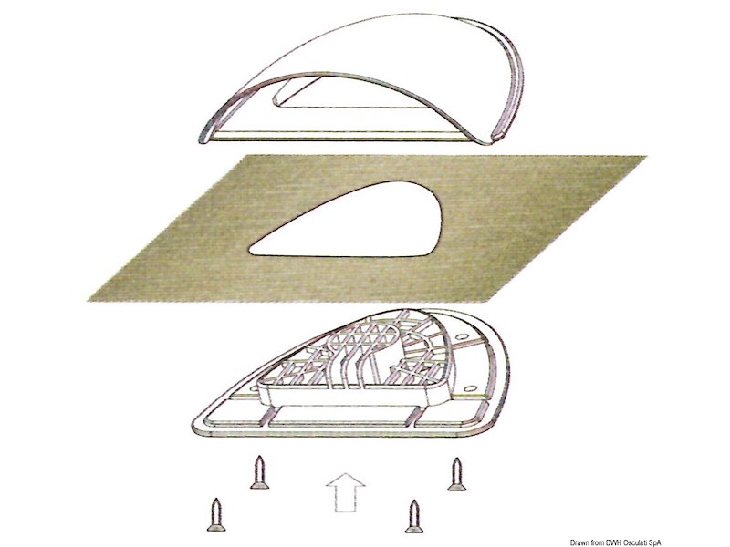 Aeratore per teloni copriscafo 