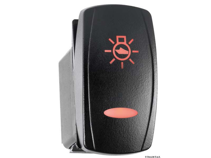 Interruttori a bascula impermeabili Marina TOP doppio LED