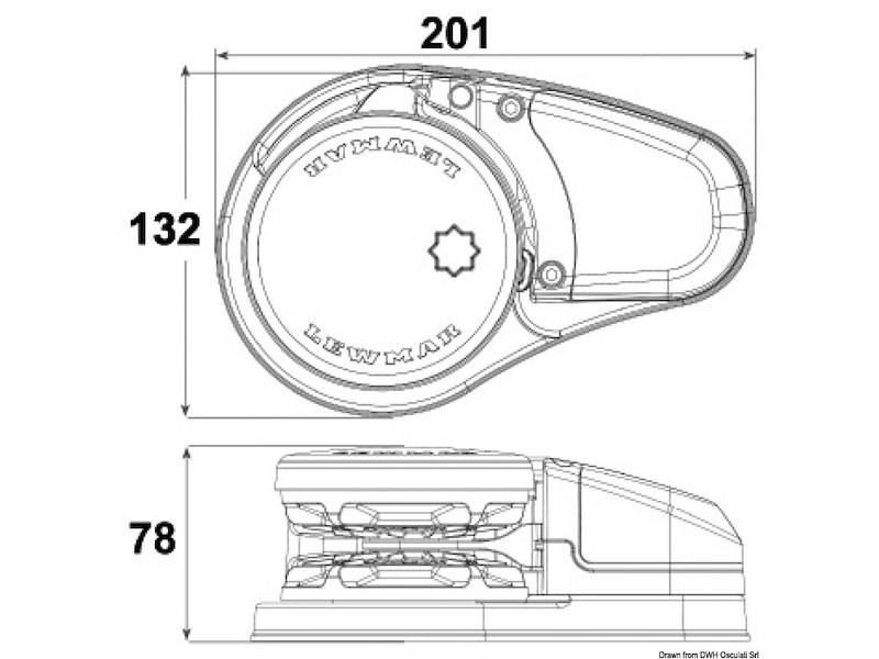 Kit verricello LEWMAR VX1 basso (300 W e 500 W)