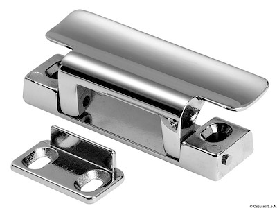 Maniglia in ottone cromato per ante 