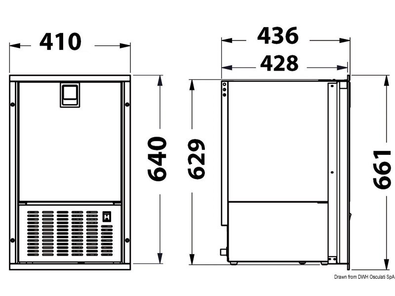 Icemaker White Ice 230 V inox 