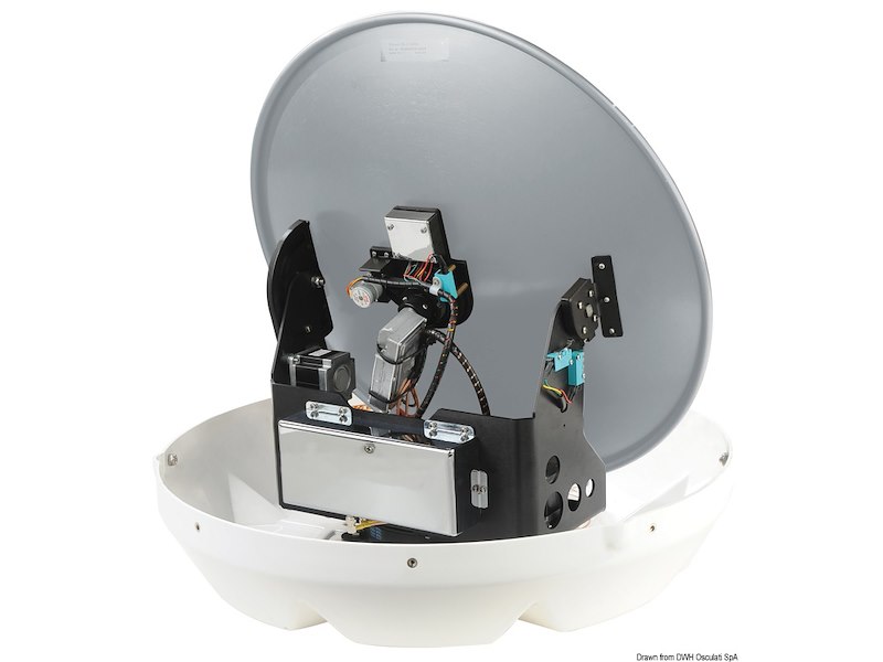 Antenna TV satellitare con Skew NEO automatico GLOMEX Mars 4 Skew