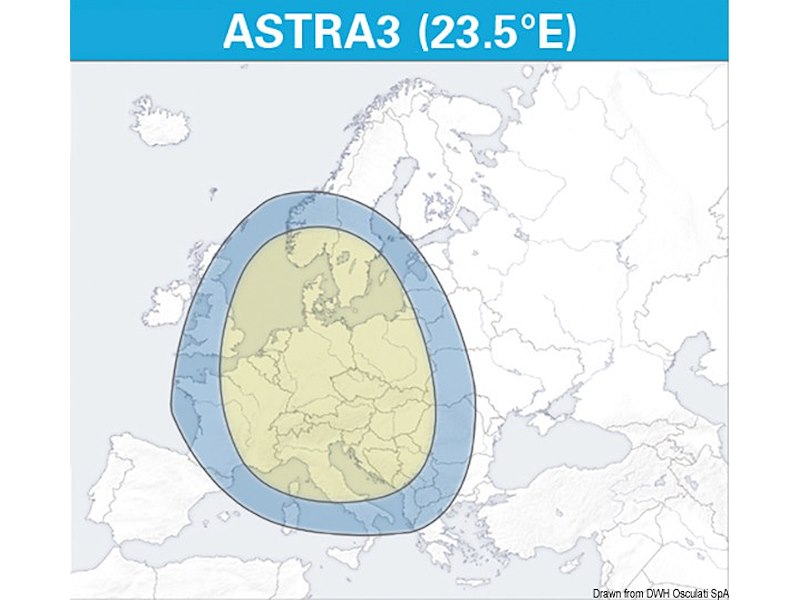 Antenna TV satellitare con Skew NEO automatico GLOMEX Mars 4 Skew