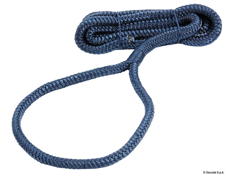 Cima in poliestere alta tenacità per fissaggio parabordi con occhiello