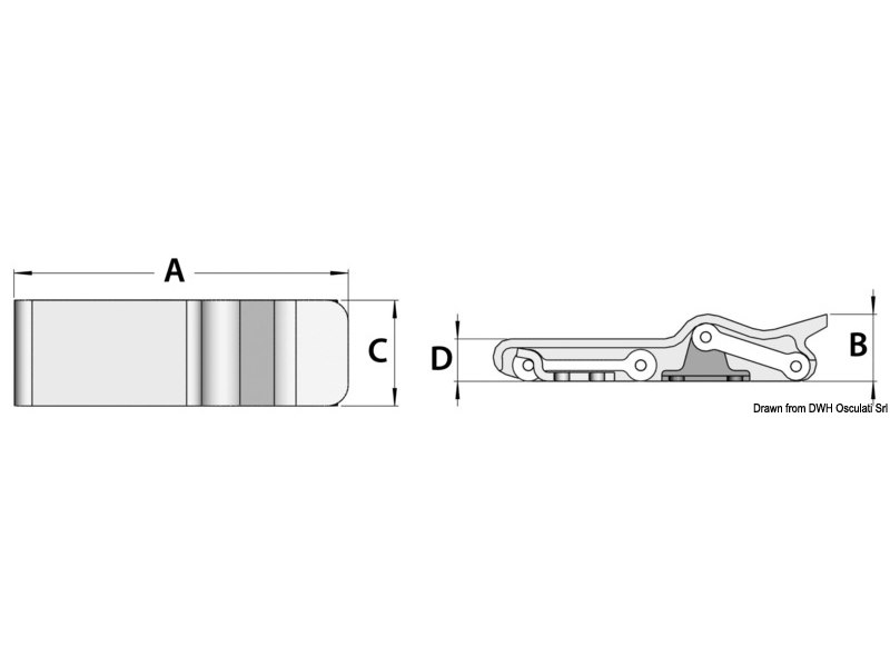 Chiusura antivibrante per gavoni con copertura inox