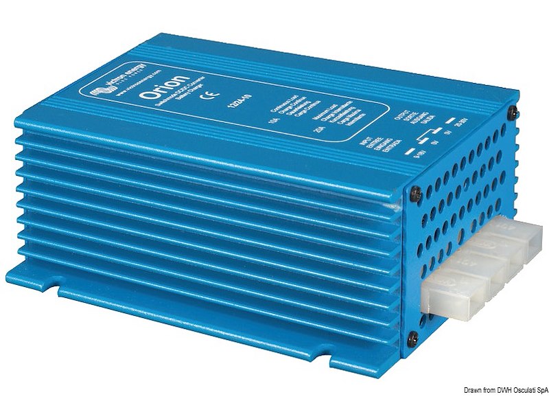 Convertitore di tensione VICTRON DC/DC di potenza non isolato, utilizzabile anche come carica batteria - Solo versione con uscita regolabile