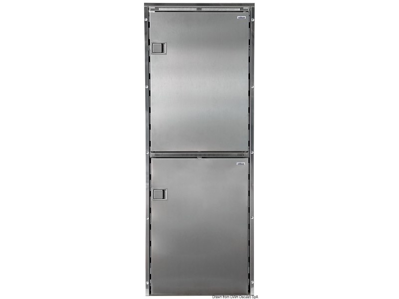 Frigorifero ISOTHERM frontale Inox - scomparto doppio