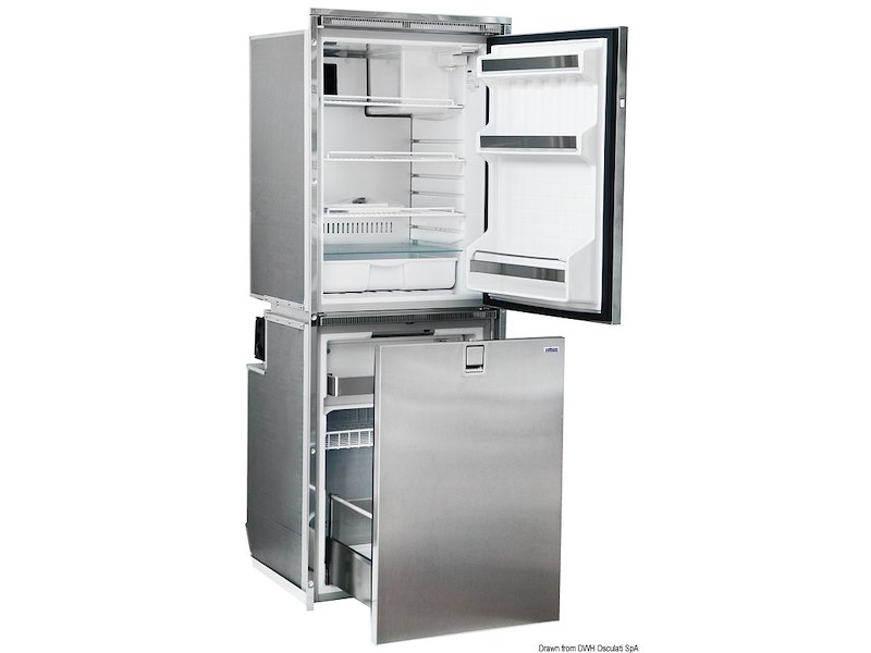 Frigorifero ISOTHERM frontale Inox - scomparto doppio