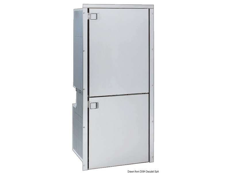 Frigorifero ISOTHERM frontale Inox - scomparto doppio