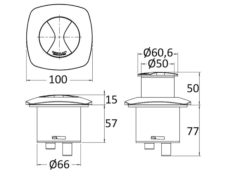 Luce di via bicolore a scomparsa Borea 