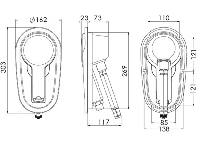 Box doccia ad incasso Adriana 