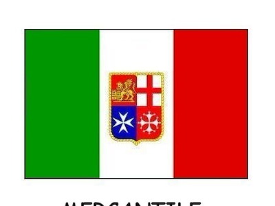 BANDIERA ITALIA MERCANTILE