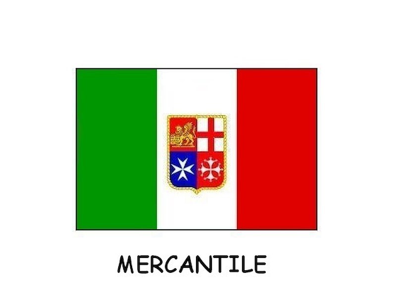 BANDIERA ITALIA MERCANTILE