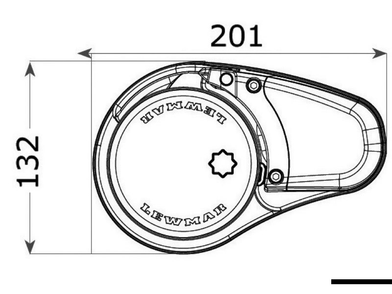 Kit verricello LEWMAR VX1L basso/alto (500 W e 800 W)