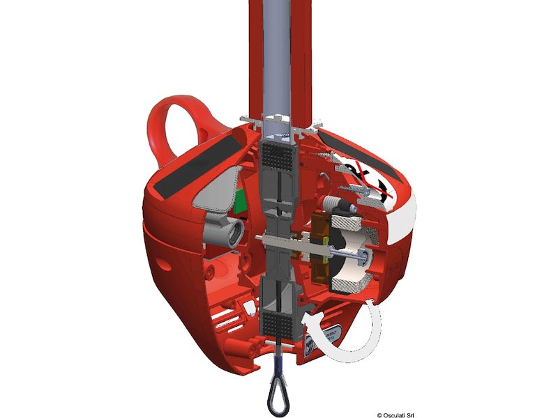 GRIPPY: grippiale leggero e compatto, con cima autoavvolgente in trecciato ultraresistente e illuminazione notturna automatica a ricarica solare