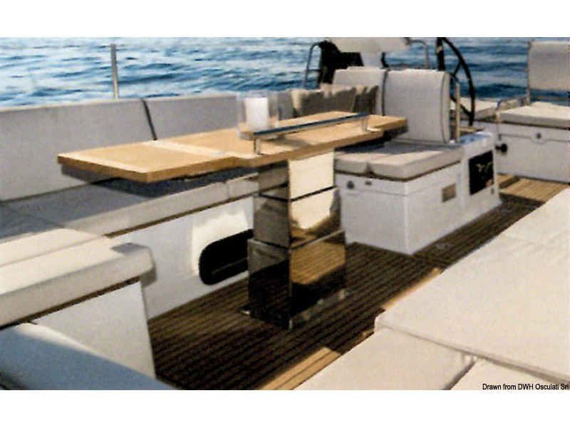 Gamba tavolo elettrica Square a due o tre stadi