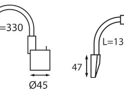 Faretto LED snodato testa letto/lettura carte