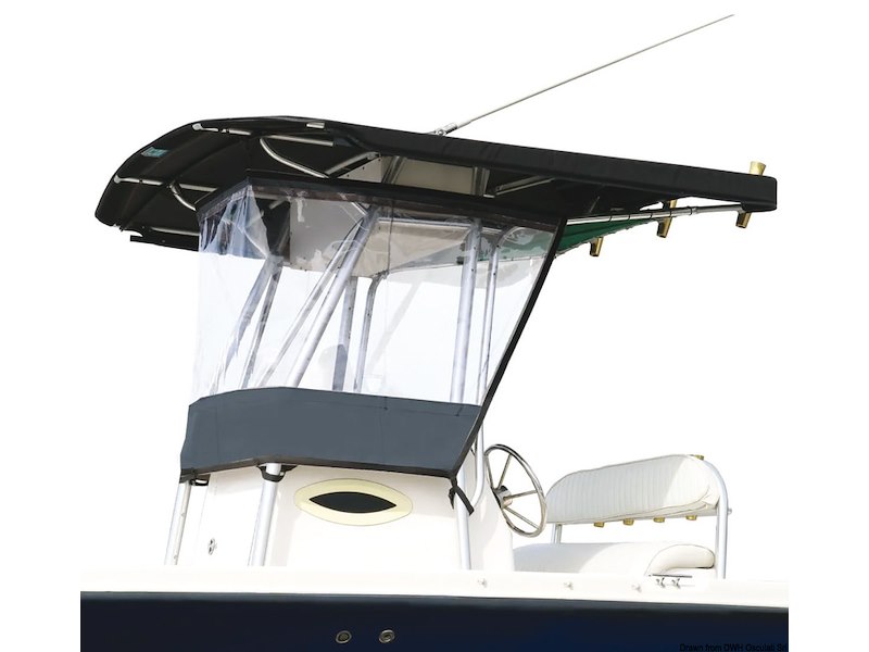 Protezione universale trasparente anti-spruzzi/anti-pioggia per T-Top