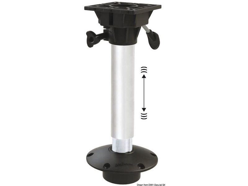 Supporto sedile Waverider con ammortizzatore, testa girevole e base ad incasso