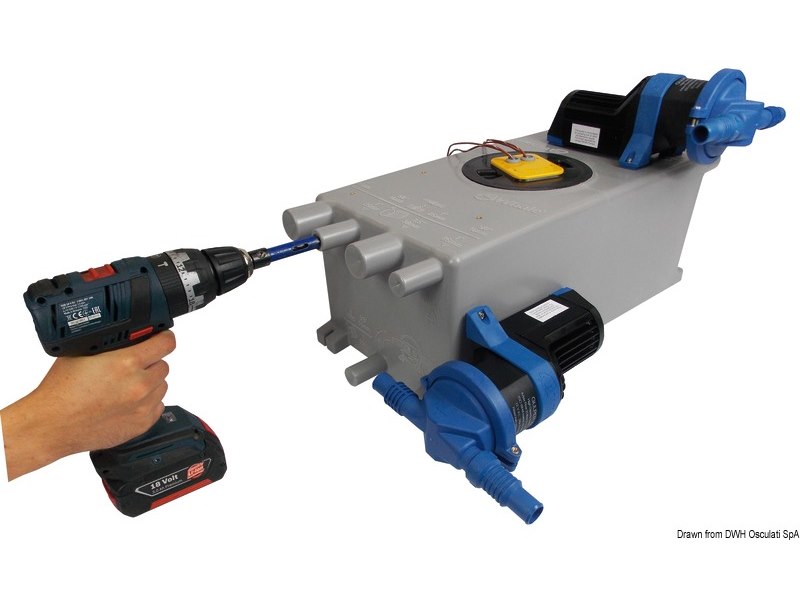 Pozzetto di raccolta acque grigie WHALE con sensore IC integrato