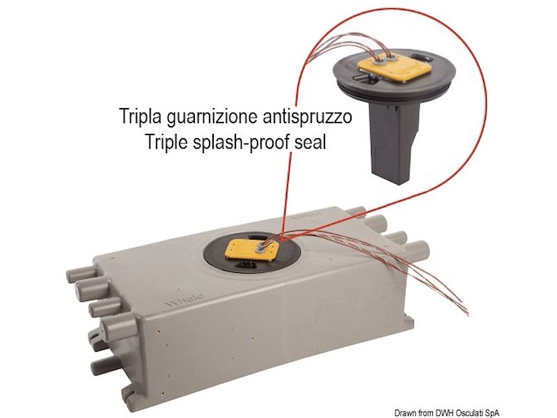 Pozzetto di raccolta acque grigie WHALE con sensore IC integrato