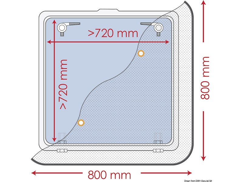 Schermi anti-zanzare per passauomo ed olbò