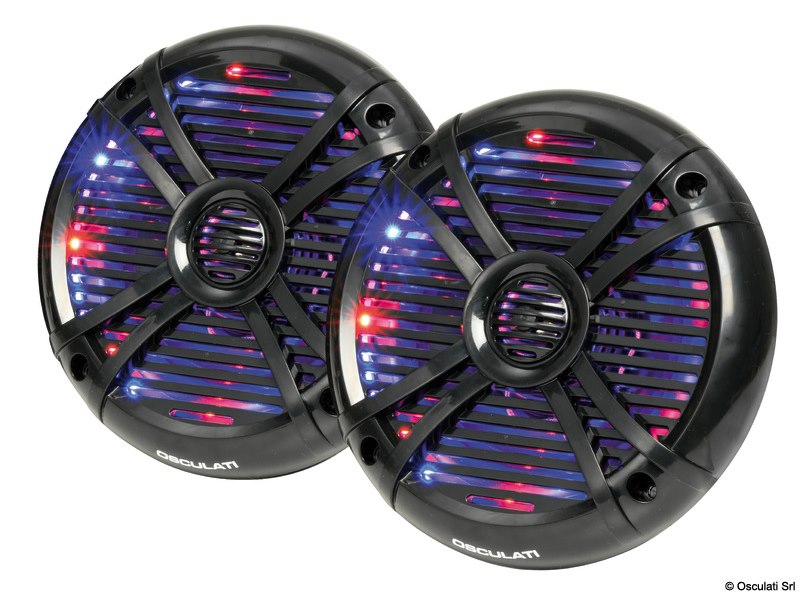 Coppia altoparlanti a due vie con LED multicolor programmabili