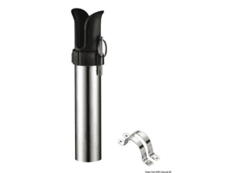 Portacanna a parete acciaio inox 1 posto 