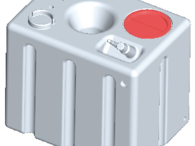 Serbatoio rigido modulare per acqua potabile