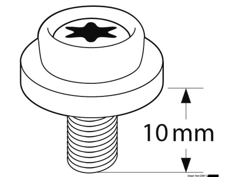 Bottone universale in composito CAF-COMPO