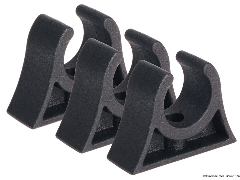 Clip nera per tubi 60/65 mm 