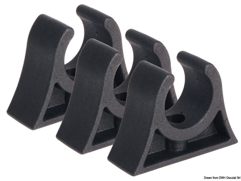 Clip nera per tubi 60/65 mm 