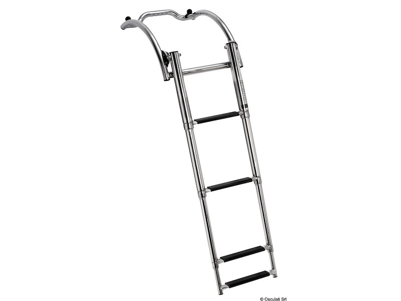 Scaletta a sgancio rapido per gommoni 4 gradini 