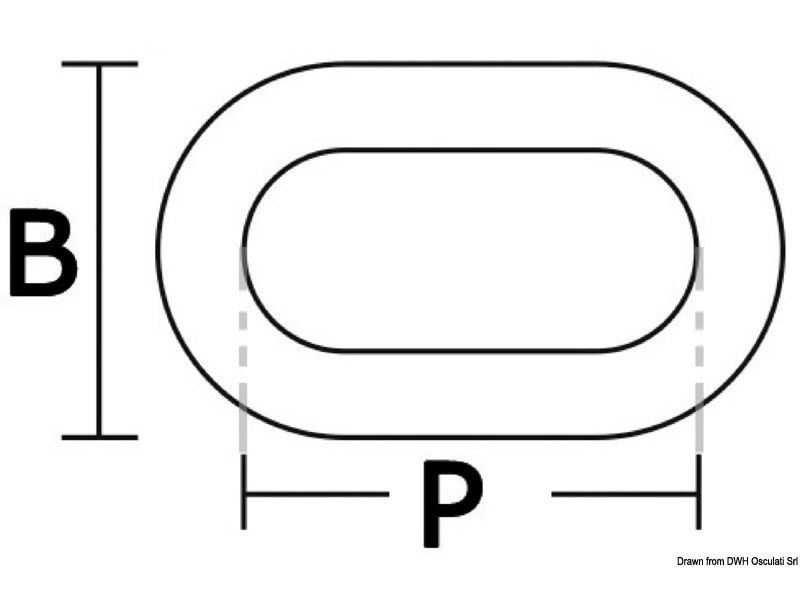 Catena calibrata zincata a fuoco Grado 70 ad alta resistenza