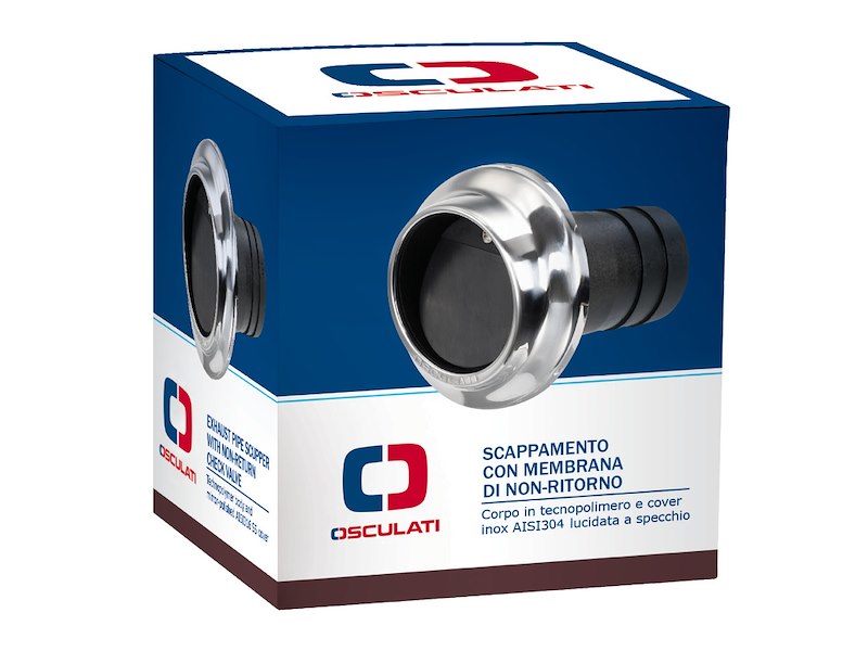 Uscite scappamenti in tecnopolimero ed inox con membrana di non ritorno