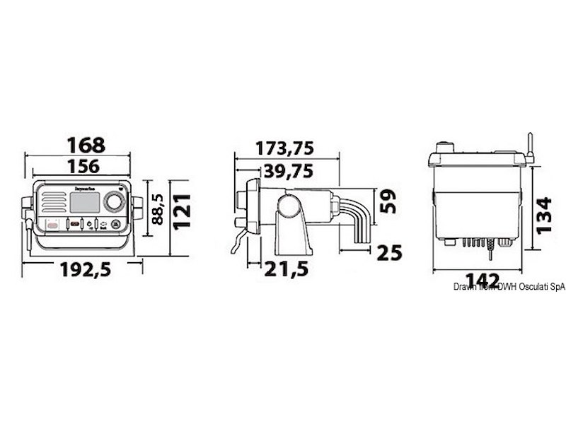 VHF Ray53 con GPS integrato 