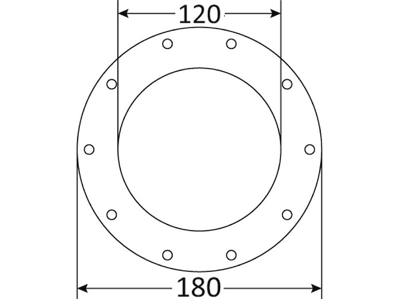 Botola ispezione nera diam. 120 mm 
