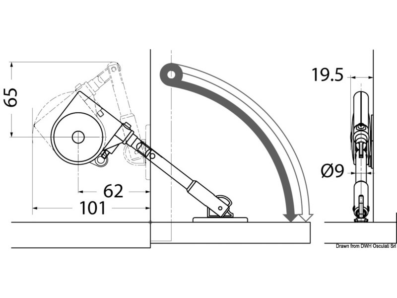 Soft Down Stay per apertura verso il basso SUGATSUNE