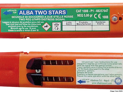 Segnale di soccorso 2 stelle ALBA (Articolo soggetto a eco-contributo Co.Ge.Pir)