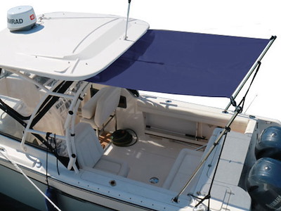 Tendalino con bracci telescopici, tettucci rigidi, tetti Flying bridge