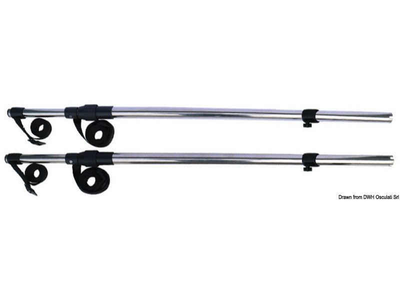 Tendalino con bracci telescopici, tettucci rigidi, tetti Flying bridge