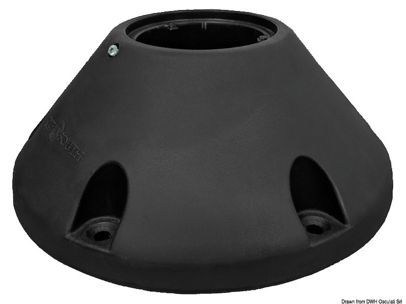 Supporto sedile Waverider con ammortizzatore, testa girevole e base esterna