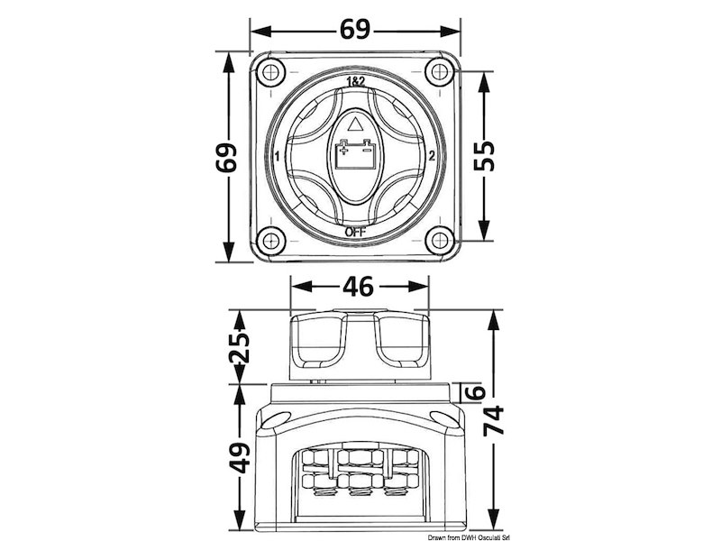 Deviatore batteria 100A/300A 