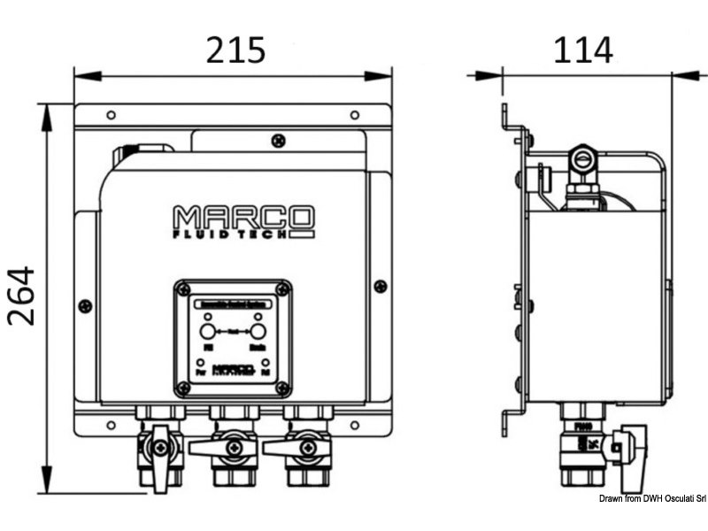 Sistema cambio olio elettronico 3 valvole BSP 