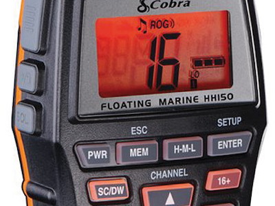 COBRA MARINE MR HH150FLTE, VHF portatile